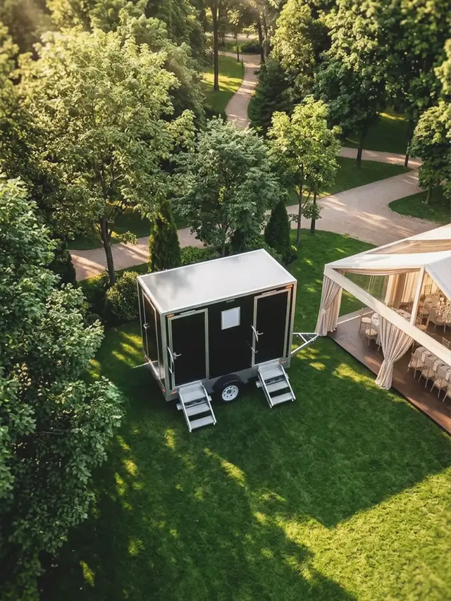 Wedding Restroom Trailer vs Porta Potty